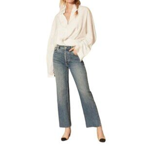 Boyish The Mikey High Rise Stretch Wide Leg Jean in About Time Size 26 NWT